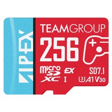 TEAMGROUP 十銓 APEX SD7.1 MicroSD Express 超高速記憶卡 Switch 2專用 + 終身保固, 256GB, 1個