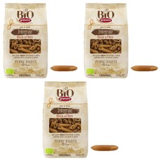 granoro 全麥斜管麵, 500g, 3個