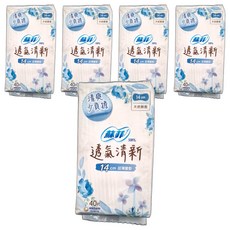 SOFY 蘇菲 極淨肌 透氣清新超薄護墊 天然無香, 14cm, 40片, 5包