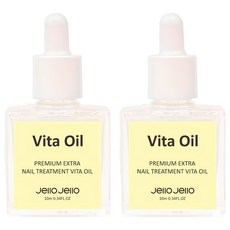Jello Jello 頂級強效指甲護理維他命油, 10ml, 2個