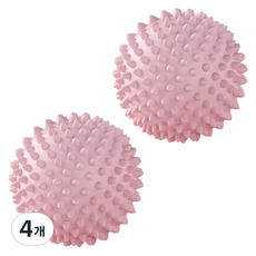 밸런스 마사지볼 요가 필라테스 땅콩볼, 핑크, 4개