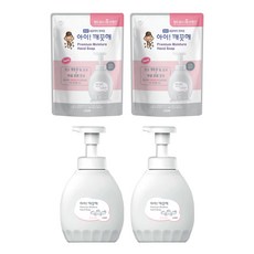 LION 獅王 趣淨 Ai! Kekute 頂級保濕泡泡洗手慕斯 450ml 2瓶 + 補充包 400ml 2個 玫瑰花香, 1.7L, 1組