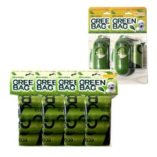 SOAVE GREEN BAG 寵物撿便收納器2個+撿便袋替換組, 1套, 混色