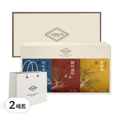 라돌체비타 프리미엄 전통차 3종 선물세트 + 쇼핑백, 작두콩차 + 돼지감자차 + 우엉차, 2세트