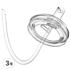 JOONIE 嬰幼兒用矽膠一般吸管補充包, 3個, 無色