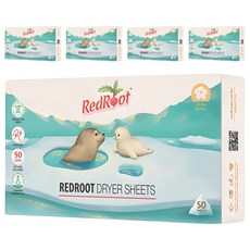 RedRoot 烘衣機用織物柔軟香氛紙 香草棉花香 正裝, 5個, 50張