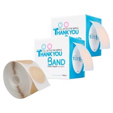 밴드골드 땡큐 니플밴드 105p+ 리필 105p 세트 스킨, 2개