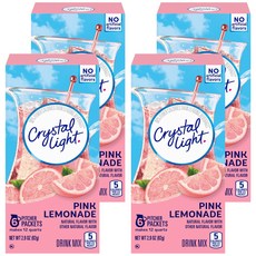 Crystal Light 粉紅檸檬飲沖泡包, 13.7g, 6條, 4盒