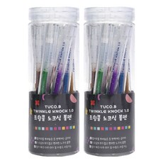 TUCO.B Twinkle 按壓式原子筆 12色組 1.0mm, 2套, 混合色