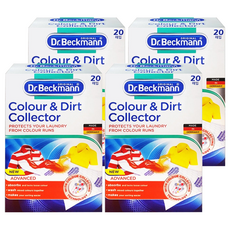Dr.Beckmann 貝克曼博士 護色防染洗衣吸色紙, 20入, 4個