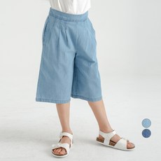 Lolly Tree 童款七分牛仔寬褲