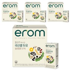 이롬 황성주 국산콩 두유 검은콩과 17곡, 190ml, 64개