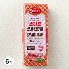 소디프 스마트햄, 1000g, 6개