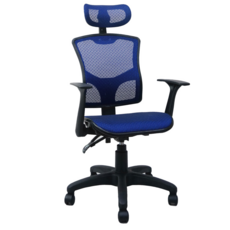 收納王妃 透氣辦公椅 台灣製 EL-33, 藍色