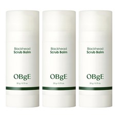 OBge 블랙헤드 스틱 스크럽 밤, 20g, 3개, 1개입