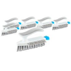 小麥購物 C411 清潔刷 三合一 115g, 白色, 6個