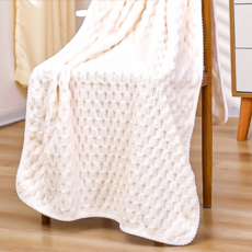 雲朵絨浴巾 珊瑚絨材質 浴巾毛巾兩用 73.5cm*135cm, 白色, 2個