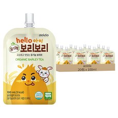 aolda Hello Baby 大麥茶, 20包, 100ml