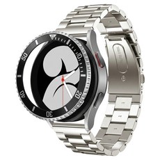 w9999 Galaxy Watch 相容 Mariner 保護殼 鋼化玻璃膜 套組, 黑色拼接