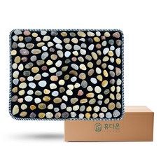 Hyudaon赤腳健走超高密度鵝卵石指壓墊 中型, 1個, 鵝卵石路