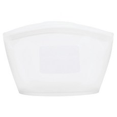 SiliPot 矽膠夾鏈袋 雲霧白 850ml, M, 1個, 1個