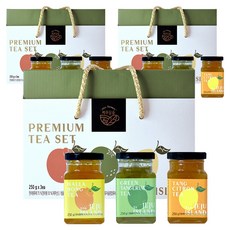 JEJU DAMUM 頂級茶 250g x 3種組合, 漢拏峰 + 青橘 + 唐柚茶, 3套