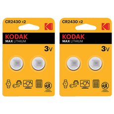 코닥 MAX CR2430 3V 리튬 코인 건전지, 2개입, 2개
