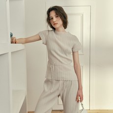 JUCY JUDY 女款附腰帶百褶針織上衣 J1KT321I
