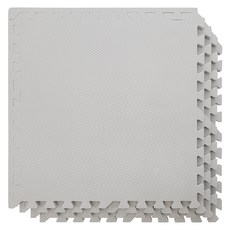 Total Mat Simply Large 雙面嬰兒遊戲墊 62 x 62 x 2 厘米, 03淺灰色, 4片