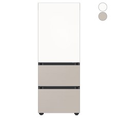 [색상선택형] 삼성전자 비스포크 313L 스탠드형 3도어 김치냉장고 김치플러스 키친핏 방문설치, RQ33DB74B1AP