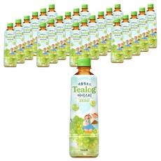 티로그 제로 애플청포도 아이스티, 24개, 500ml
