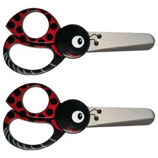 피스카스 어린이 안전가위 애니멀, 무당벌레, 2개