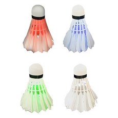 SPO HOLIC LED夜光羽毛球, 4入, 1個, 隨機出貨