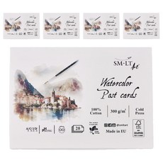 스몰트아트 워터컬러 포스트카드 141 300g 105 x 150 mm, A6, 20매, 5개