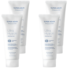 미샤 수퍼 아쿠아 울트라 히알론 클렌징 크림, 200ml, 4개