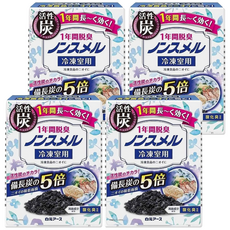 白元 Hakugen Earth 冰箱除臭劑 冷凍專用 B082 藍盒 83g, 4個