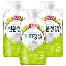 Trio 含小蘇打環保廚房洗潔精 萊姆香, 3個, 680ml