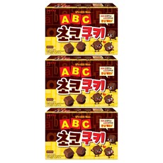 LOTTE 樂天 ABC字母巧克力餅乾, 152g, 3盒