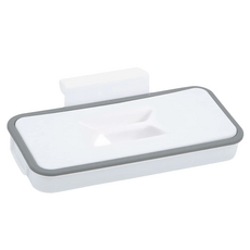 FANCY LIFE 廚房可掛式垃圾架 背掛式設計 附蓋防臭衛生, 白色, 1個