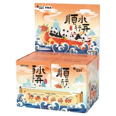 52TOYS PANDA ROLL 胖噠幼順水行舟系列 盲盒1中盒, 4個