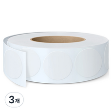 반투명 원형 포장 봉인 롤 스티커 R-112, 1000개입, 3개