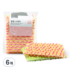 Life smile 波浪菜瓜布, 2入, 6個