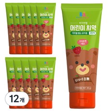 비지엔젤 저불소 어린이치약 2단계, 60g, 12개