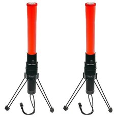 MIREU 三功能三腳架 LED 螢光棒, 紅色, 2個