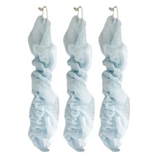 oka PLYS 擦澡巾 25x35cm (通常) 28x90cm (伸長時) 可吊掛, 藍色, 1條, 3條