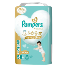 Pampers 幫寶適 日本境內版 尿布 褲型 6~12kg, M, 58片