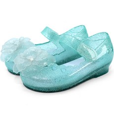 bimbobimba 女童花朵果凍瑪莉珍LED涼鞋