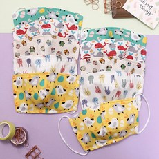 DRESSHOUSE 孩童動物圖案立體布口罩組 10入