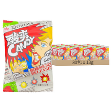 日日旺 酸爽糖 草莓味, 13g, 30包