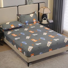 鋪棉床包二件組